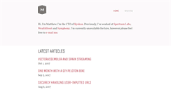 Desktop Screenshot of matthewslipper.com