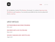 Tablet Screenshot of matthewslipper.com
